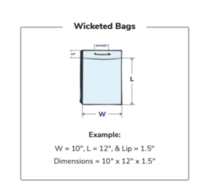 wicketed poly bags