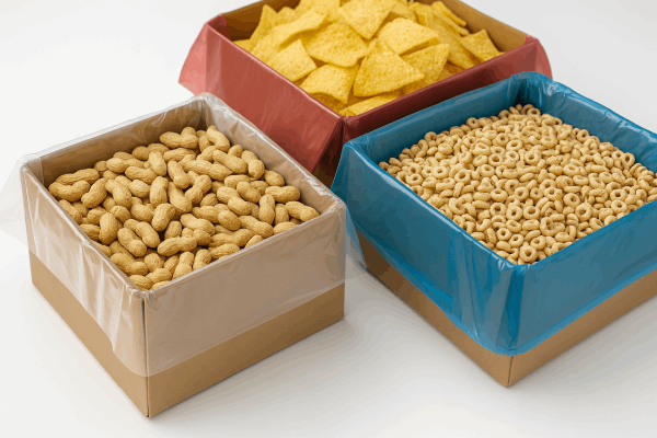 Box, tote, and gaylord liners - poly bags