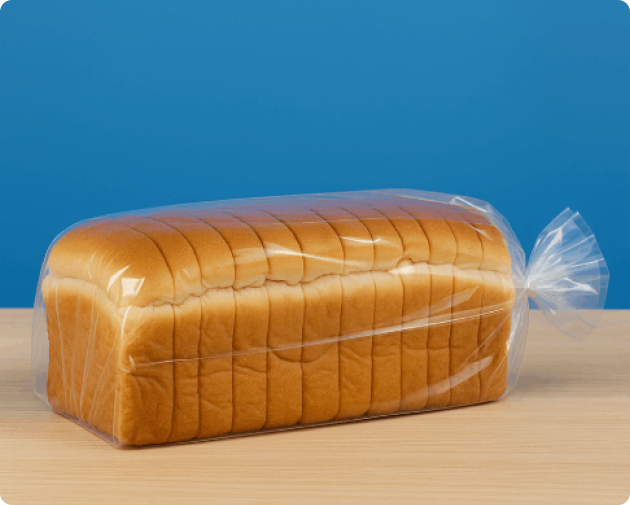 side weld poly bag example - bread bag