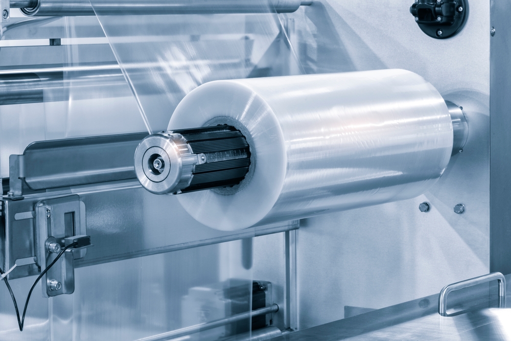 roll of plastic packaging
